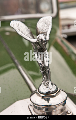 Spirit of Ecstasy badge on a vintage Rolls Royce Stock Photo