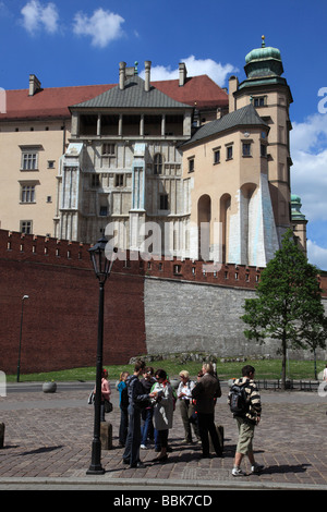 Poland Krakow Wawel Castle Stock Photo