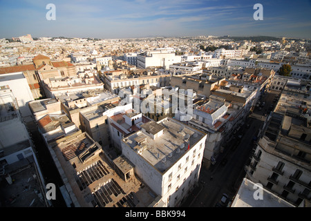TUNIS, TUNISIA. An evening view over the city. 2009. Stock Photo