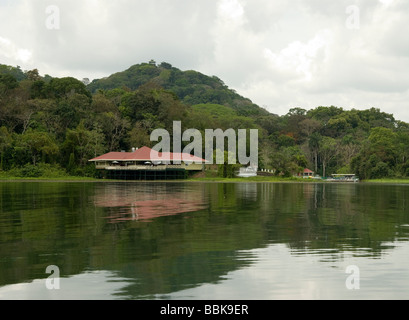 Panama.Tourist resort in the Chagres river. Stock Photo