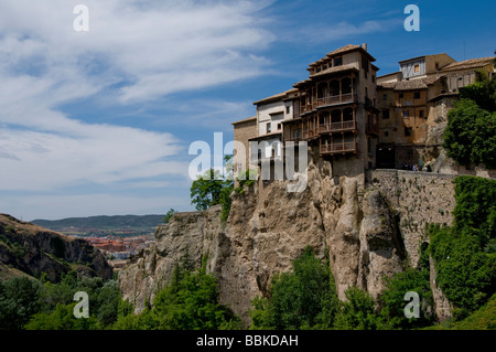 Hanging houses, Cuenca, Castilla la Mancha, Spain Stock Photo