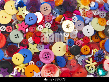 Assorted Buttons Stock Photo