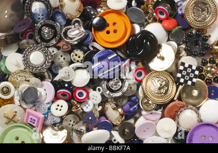 Assorted Buttons Stock Photo