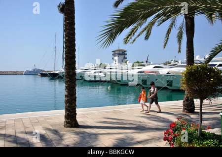 Marina view, Puerto Portals, Portal Nous / Bendinat, Mallorca, Balearic Islands, Spain Stock Photo