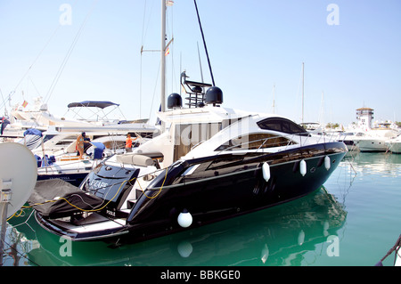 Marina view, Puerto Portals, Portal Nous / Bendinat, Mallorca, Balearic Islands, Spain Stock Photo