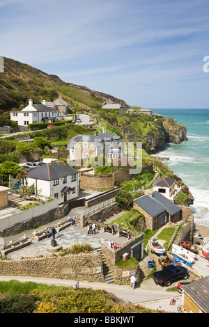 A view of Trevaunance cove, St Agnes, North Cornwall, UK Stock Photo