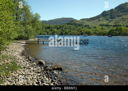 Jetty at St Fillans on Loch Earn, Scotland Stock Photo - Alamy