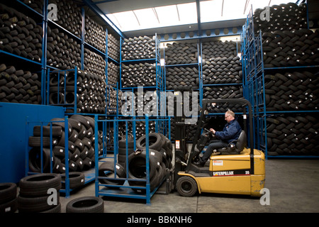 Recycling of tyres The best are stored and shipped to third world countries the bad tires are shredded into granulate and processed for different purposes All municipalities in The Netherlands are required to provide known collection points for recyclable and or hazardous materials All types of separated trash can be accepted here for free or a small sum depending on type of material green stuff and concrete bricks is usually free Some stores perform collection of chemicals paint batteries Dutch household waste recycling averages to 60 2006 Stock Photo