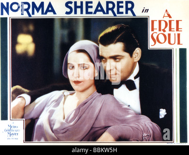 A  FREE SOUL  1931 MGM film with Norma Shearer and Clark Gable Stock Photo