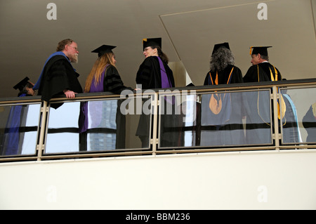 Academics seen during a graduation ceremony at the Lincoln center New ...