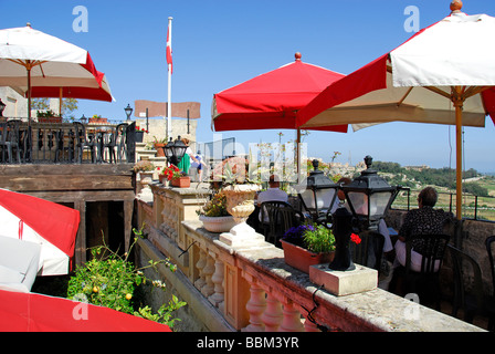 MALTA. The Cafe Fontanella in Mdina. 2009. Stock Photo