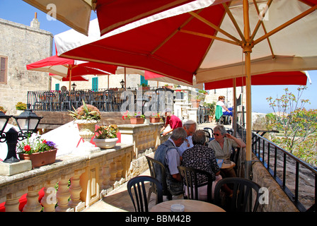 MALTA. The Cafe Fontanella in Mdina. 2009. Stock Photo