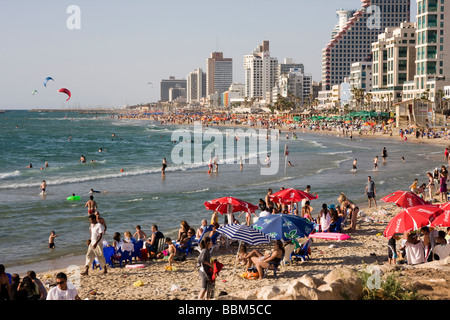 tel aviv sea shore Stock Photo