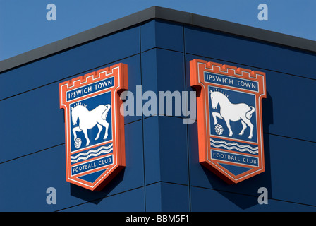 Ipswich Town Football Club Logo On The Benches Before The Emirates Fa 