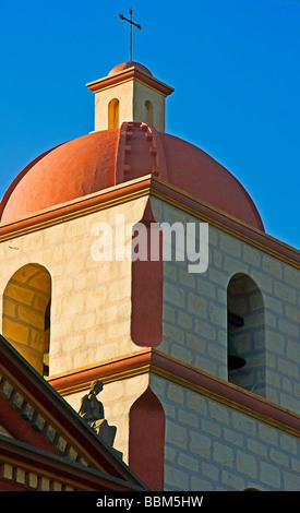 Santa Barbara Mission,  Bell tower, Santa Barbara, California Stock Photo