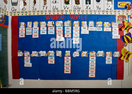 Word wall, class room, hi-res stock photography and images