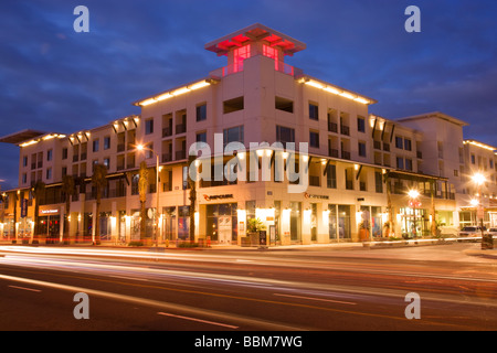 The Huntington Beach Pier area Huntington Beach Orange County California Stock Photo