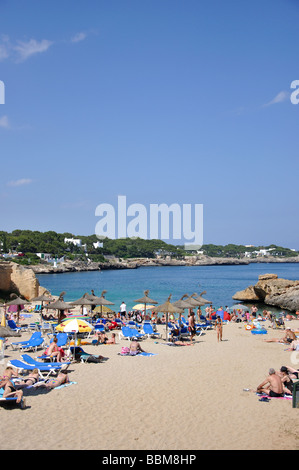 Beach view, Caló des Pou, Cala d’Or, Santanyi Municipality, Mallorca, Balearic Islands, Spain Stock Photo