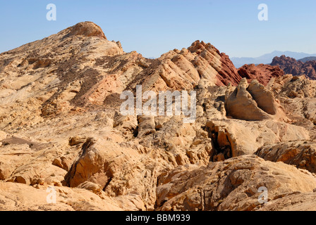 Silica Dome, Valley of Fire State Park, Nevada, USA Stock Photo