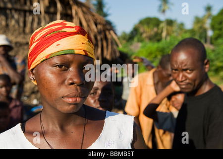 Portrait of woman in a market Quelimane Mozambique Stock Photo