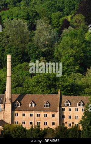 Dunkirk Mill, once a victorian wool mill and now converted to housing in the Stroud Valleys, Nailsworth Stock Photo