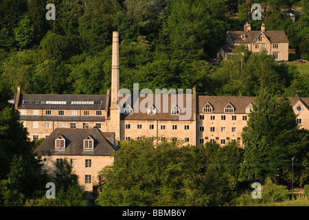 Dunkirk Mill, once a victorian wool mill and now converted to housing in the Stroud Valleys, Nailsworth Stock Photo