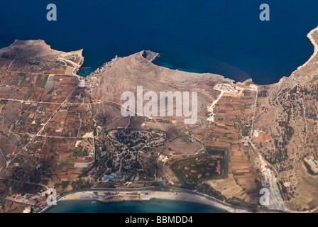 Gozo Island, aerial view, Malta, Europe Stock Photo