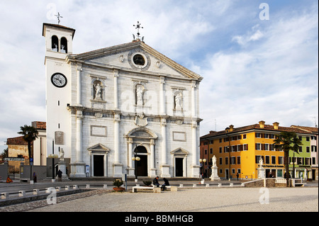 Cathedral at Piazza Grande, Palmanova, Friuli-Venezia Giulia, Italy, Europe Stock Photo