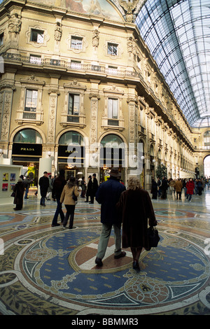 Italy, Milan, Galleria Vittorio Emanuele II Stock Photo