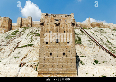 Citadel, Aleppo, Syria, Middle East, Asia Stock Photo