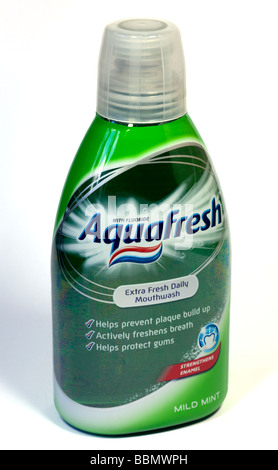 Aquafresh Mild Mint Mouthwash Stock Photo