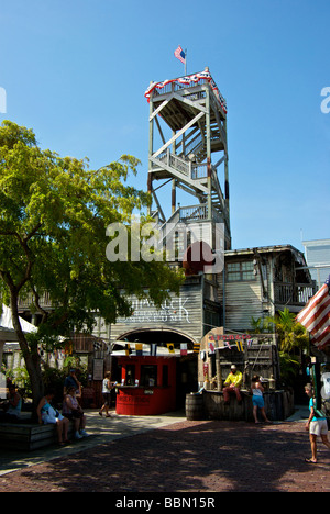 Shipwreck Treasures Museum in Mallory square and 65 foot observation tower 'Key West Florida' Stock Photo