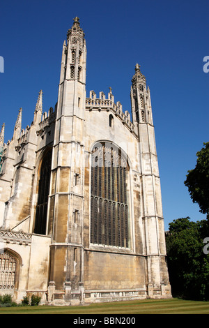 view of the chapel of king's college from king's college parade cambridge uk Stock Photo