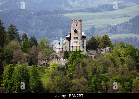Burg Geyersberg castle, Friesach, Carinthia, Austria, Europe Stock Photo