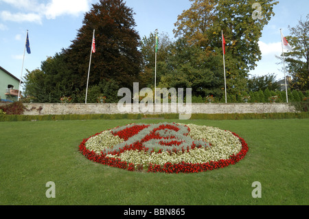 Floral symbol of Baccarat glass France Stock Photo
