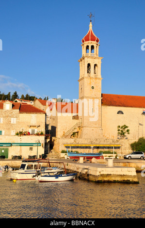 Church Sveti Ivan, Sutivan, Island Brac, Dalmatia, Croatia, Balkans, Europe Stock Photo