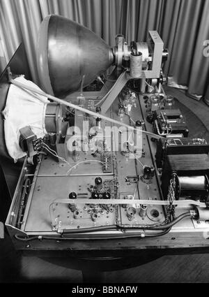 broadcast, television, technics, TV receiver of Elektroinstitut Bredeneck, interior, Nordwestdeutscher Rundfunk (Northwest German Broadcasting, NWDR), circa 1952, Stock Photo