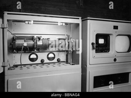 broadcast, television, technics, transparacy scanner and control receiver, Nordwestdeutscher Rundfunk (Northwest German Broadcasting, NWDR), circa 1952, Stock Photo