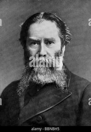 Lowell, James Russell, 22.2.1819 - 12.8.1891, American author / writer, portrait, photo by Ellion & Fry, London, Stock Photo