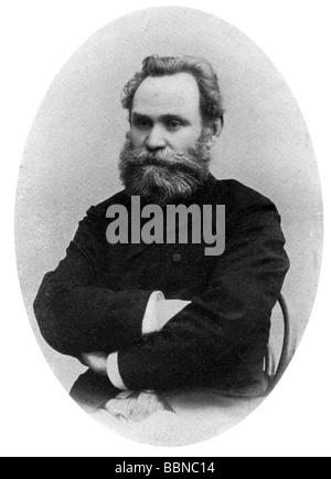 IVAN PAVLOV (1849-1936) Russian psychologist (at right with beard) with ...