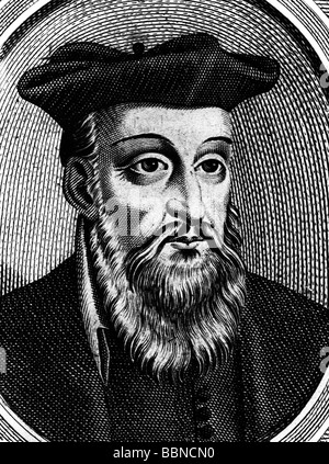 Nostradamus (1503-1566), a French prophet, alarms Catherine de Medici ...