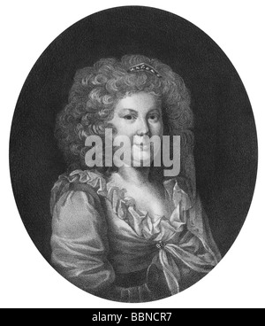 Neuber, Frederike Caroline, 9.3.1697 - 30.11.1760, German actress, portrait, in the role, character of 'Elizabeth', lithograph after painting by Hausmann, 19th century, Stock Photo