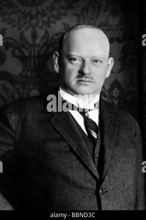 Portrait of Gustav Stresemann, politician and Chancellor in the Stock ...
