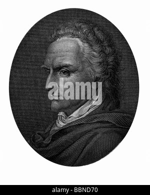 Alfieri, Vittorio Count, 16.1.1749 - 8.10.1803, Italian author / writer (poet and dramatist), portrait, original wood engraving after copper engraving by Bettoni after painting by Faustino Anderloni, 19th century, , Artist's Copyright has not to be cleared Stock Photo