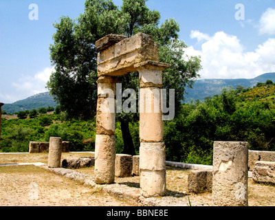 Ancient City Ruins of Kaunos (Caunos) Dalyan Turkey Stock Photo