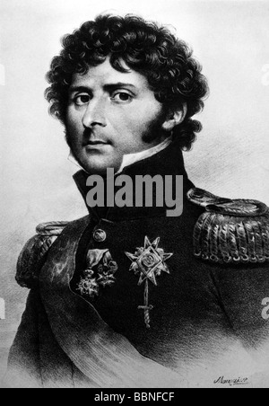 Charles XIV John, 26.1.1763 - 8.3.1844, King of Sweden and Norway since 1818, portrait, lithograph by Mauraisse, after painting by Francois Gerard, 1811, Stock Photo