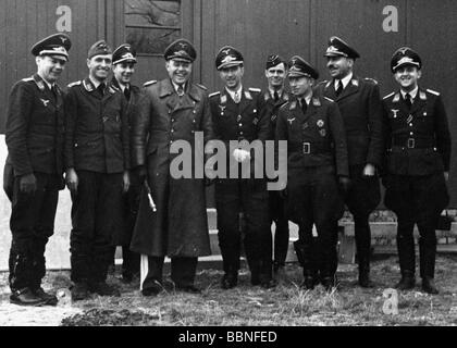 German Luftwaffe General Albert Kesselring (right) Talks To Members Of 