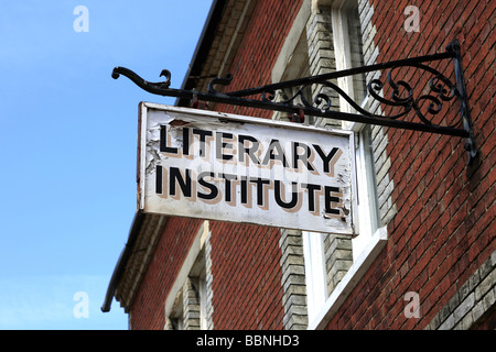 The Literary Institute building in Lymington Hampshire Stock Photo - Alamy