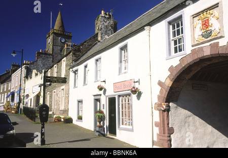 Whithorn town centre the Pend which leads up Bruce Street to Whithorn Priory Galloway Scotland Stock Photo