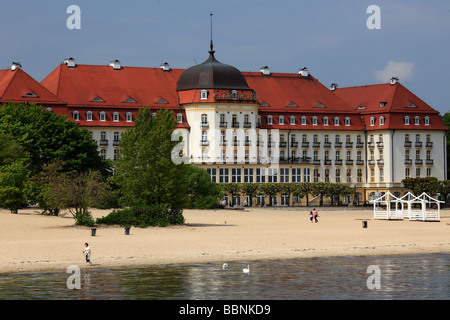 Poland Pomerania Sopot Grand Hotel beach Stock Photo